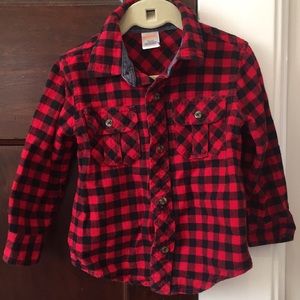 Gymboree flannel boys shirt, size 2T